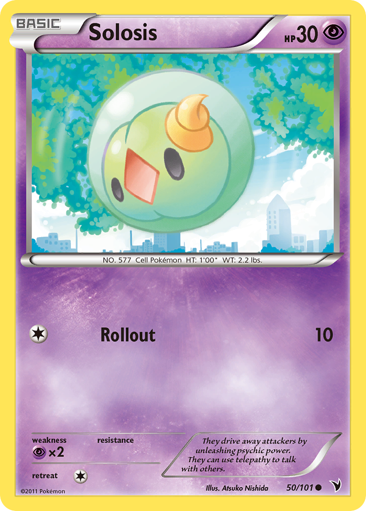 Solosis – Noble Victories 50/101 Pokémon card