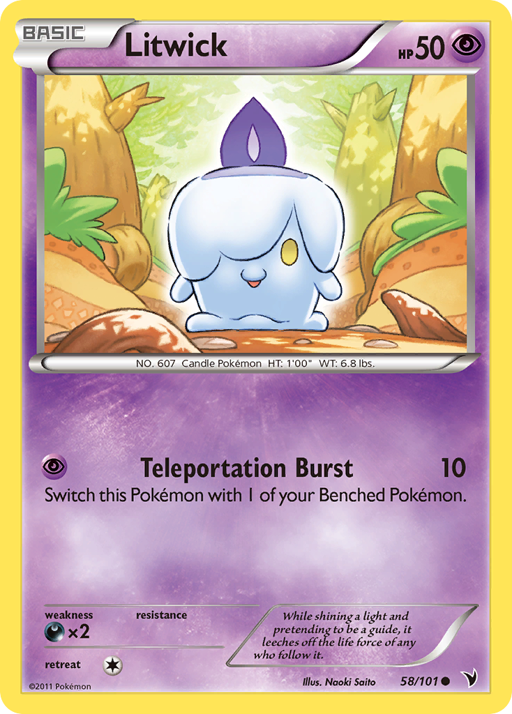 Litwick – Noble Victories 58/101 Pokémon card
