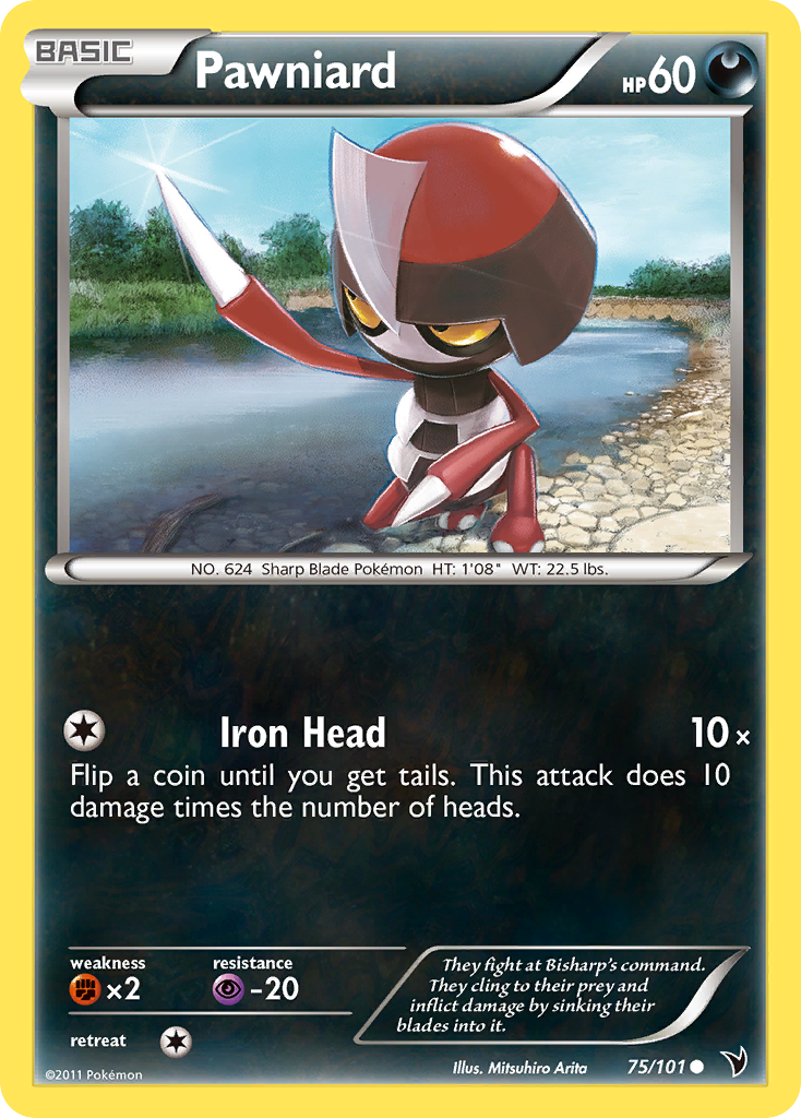 Pawniard – Noble Victories 75/101 Pokémon card