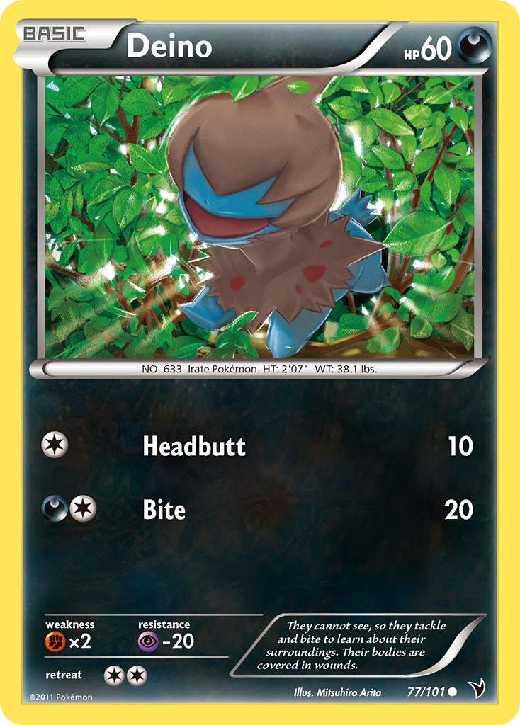 Deino – Noble Victories 77/101 Pokémon card
