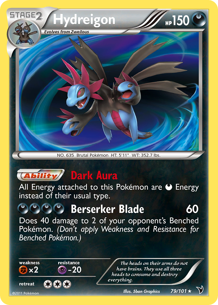 Hydreigon – Noble Victories 79/101 Pokémon card
