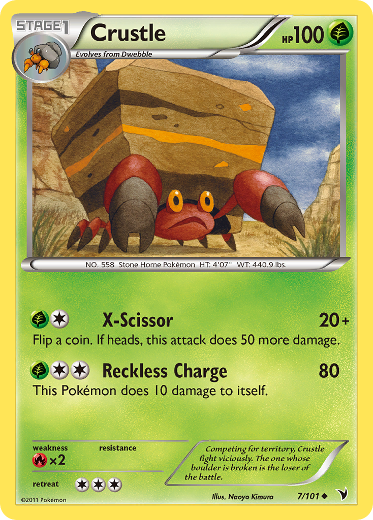 Crustle – Noble Victories 7/101 Pokémon card