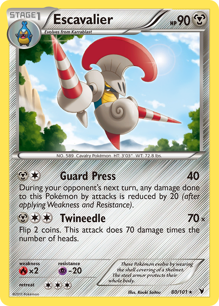 Escavalier – Noble Victories 80/101 Pokémon card