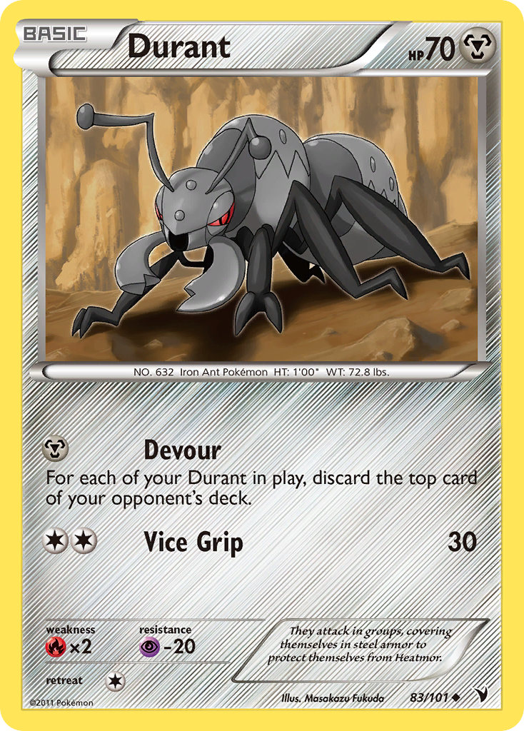 Durant – Noble Victories 83/101 Pokémon card