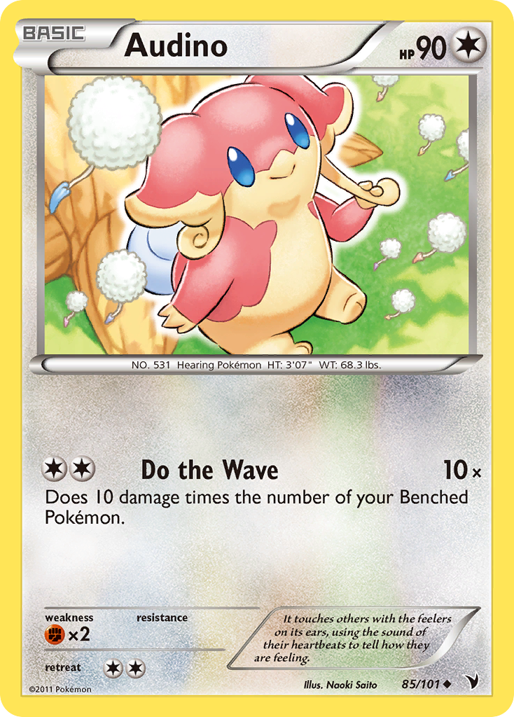 Audino – Noble Victories 85/101 Pokémon card