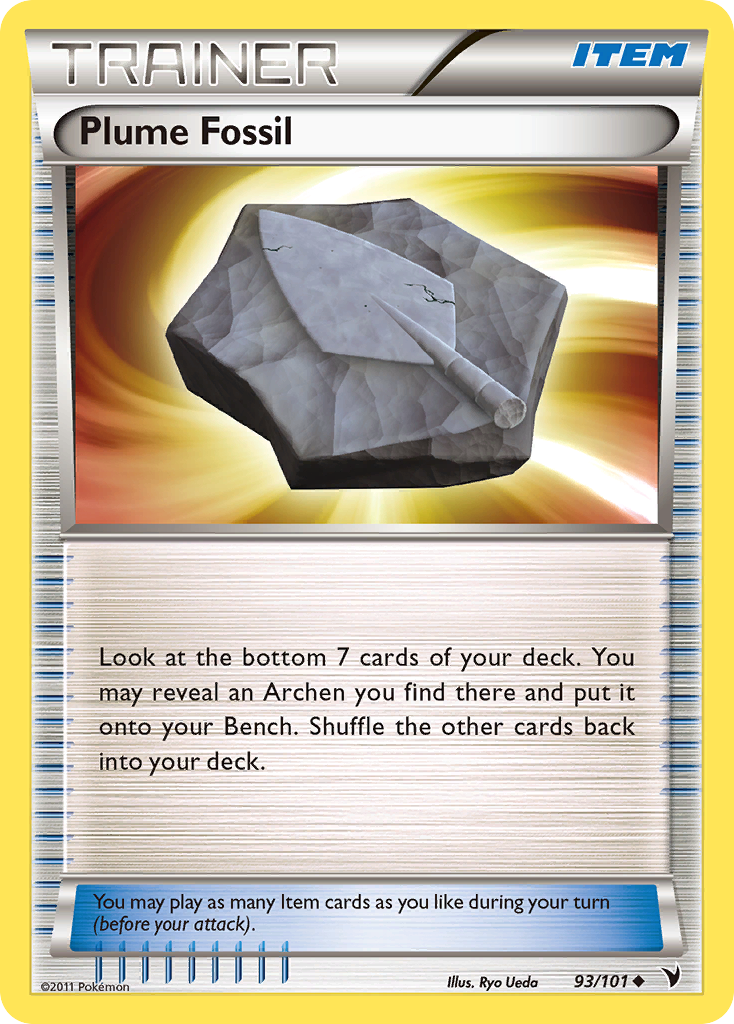 Plume Fossil – Noble Victories 93/101 Pokémon card