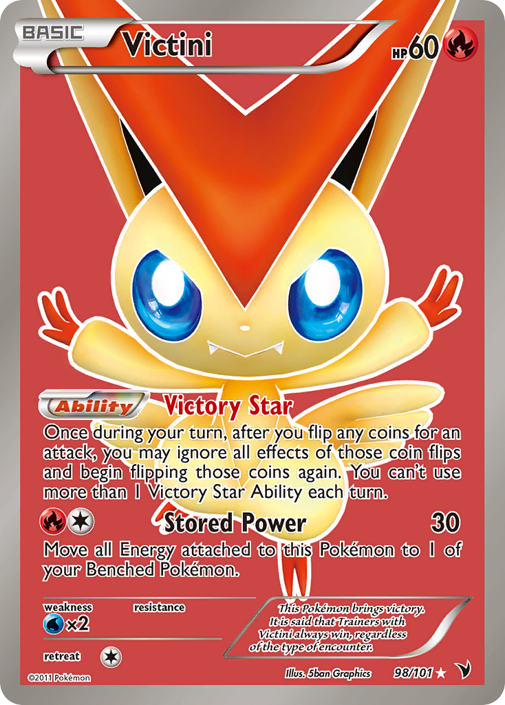 Victini – Noble Victories 98/101 Pokémon card