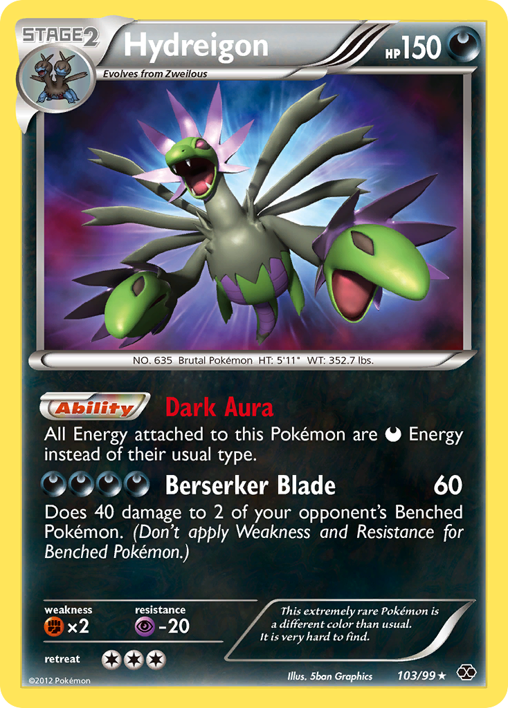 Hydreigon – Next Destinies 103/99 Pokémon card