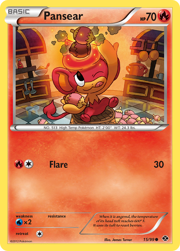 Pansear – Next Destinies 15/99 Pokémon card