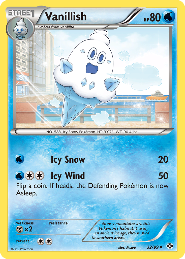 Vanillish – Next Destinies 32/99 Pokémon card