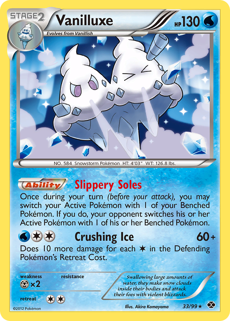 Vanilluxe – Next Destinies 33/99 Pokémon card