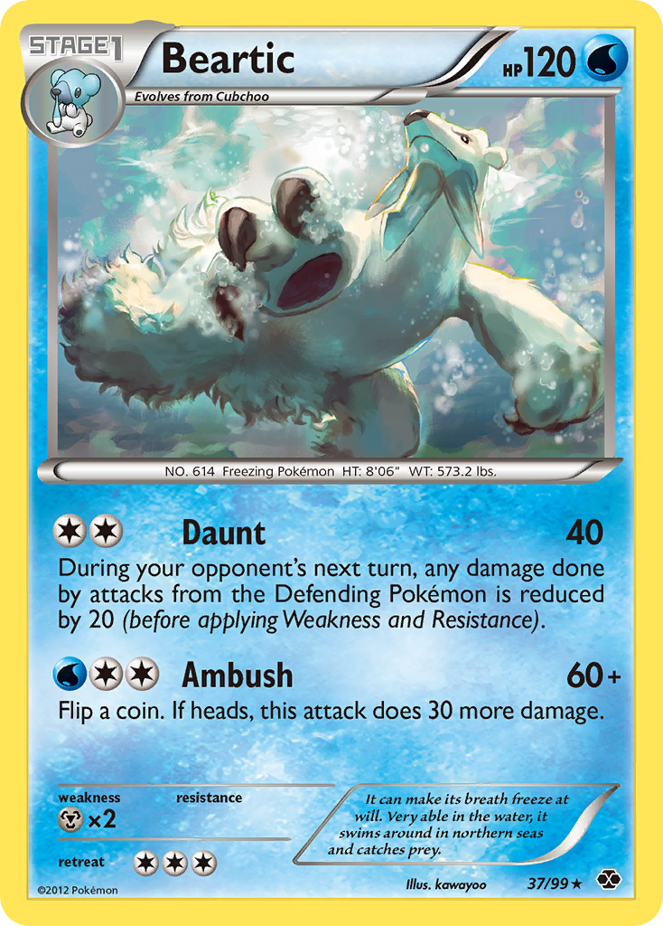 Beartic – Next Destinies 37/99 Pokémon card
