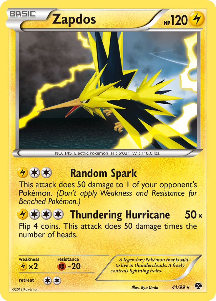 Zapdos – Next Destinies 41/99 Pokémon card