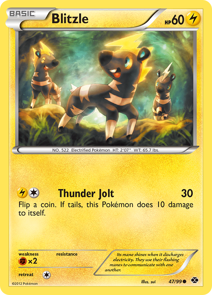 Blitzle – Next Destinies 47/99 Pokémon card