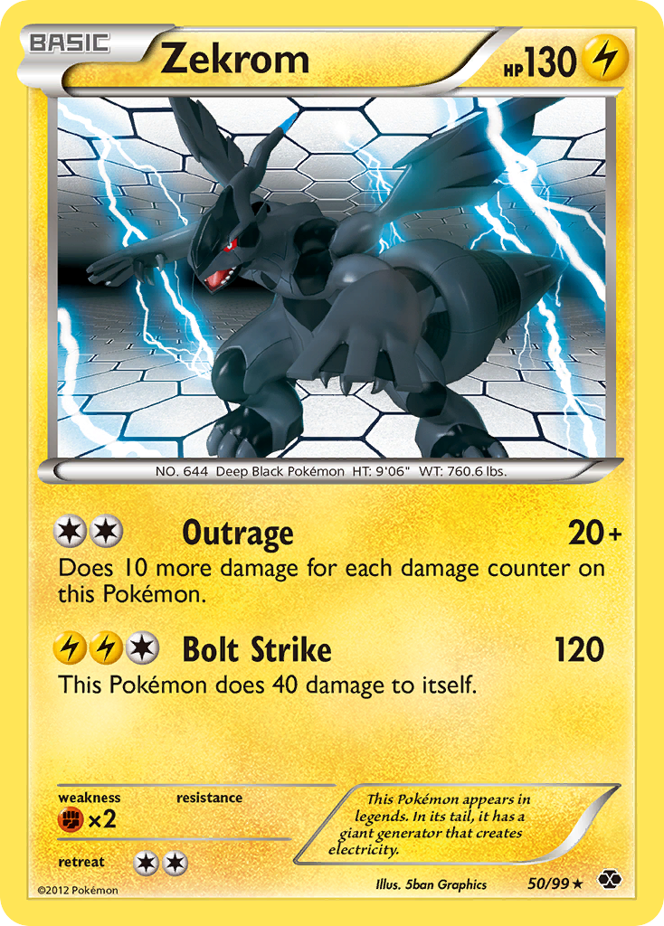 Zekrom – Next Destinies 50/99 Pokémon card