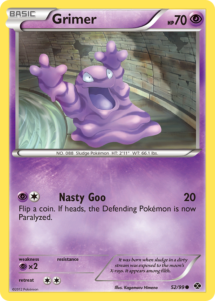 Grimer – Next Destinies 52/99 Pokémon card