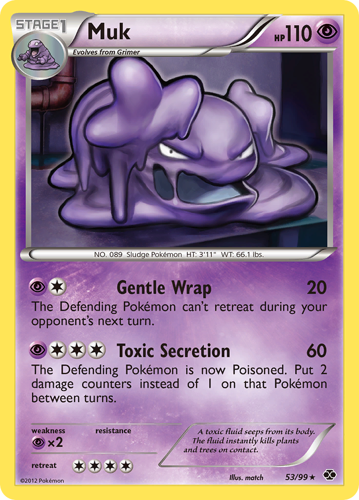 Muk – Next Destinies 53/99 Pokémon card