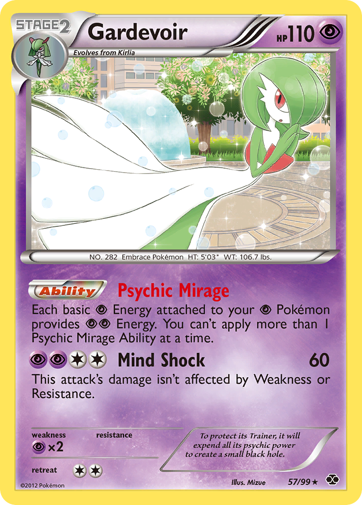 Gardevoir – Next Destinies 57/99 Pokémon card