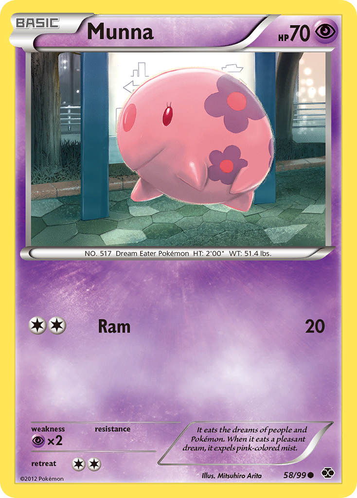 Munna – Next Destinies 58/99 Pokémon card