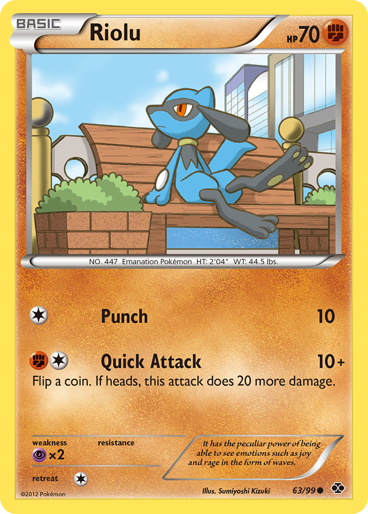 Riolu – Next Destinies 63/99 Pokémon card