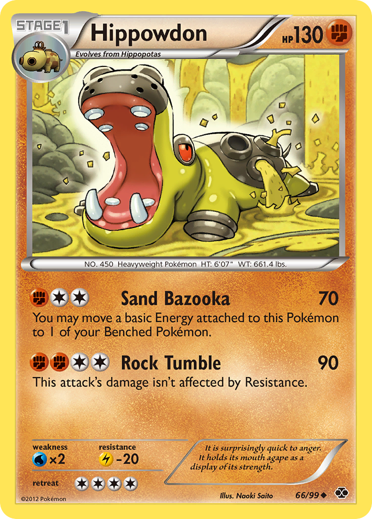 Hippowdon – Next Destinies 66/99 Pokémon card