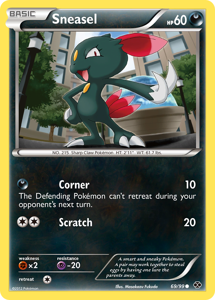 Sneasel – Next Destinies 69/99 Pokémon card