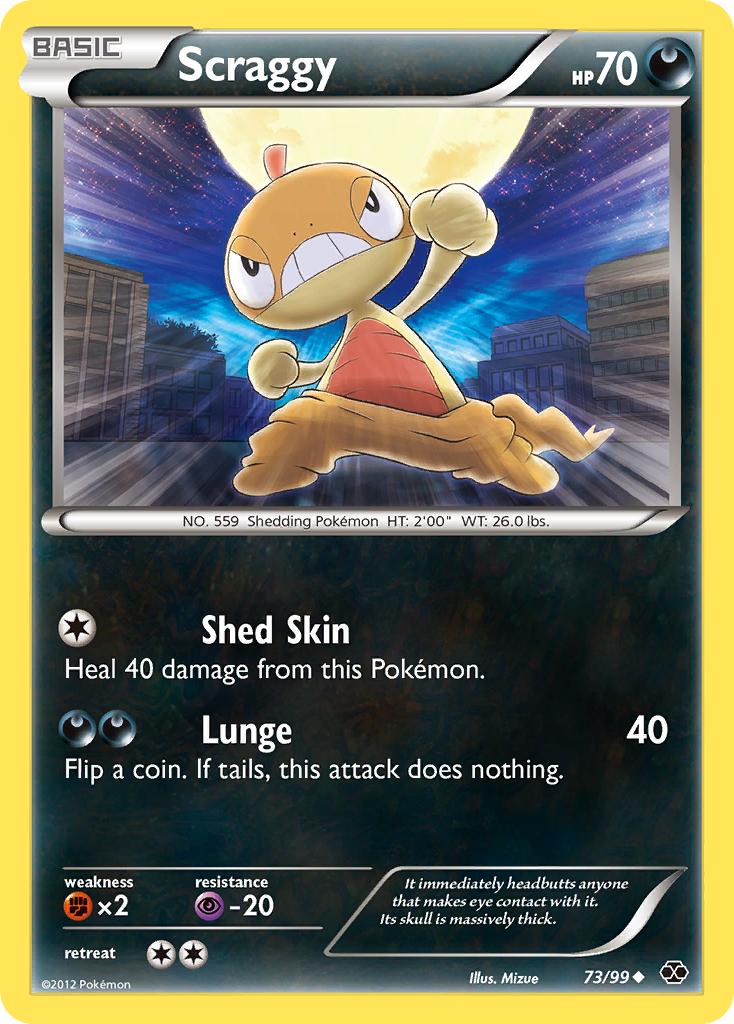 Scraggy – Next Destinies 73/99 Pokémon card