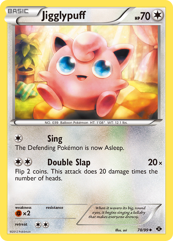 Jigglypuff – Next Destinies 78/99 Pokémon card
