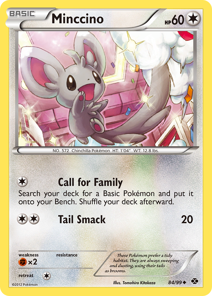 Minccino – Next Destinies 84/99 Pokémon card