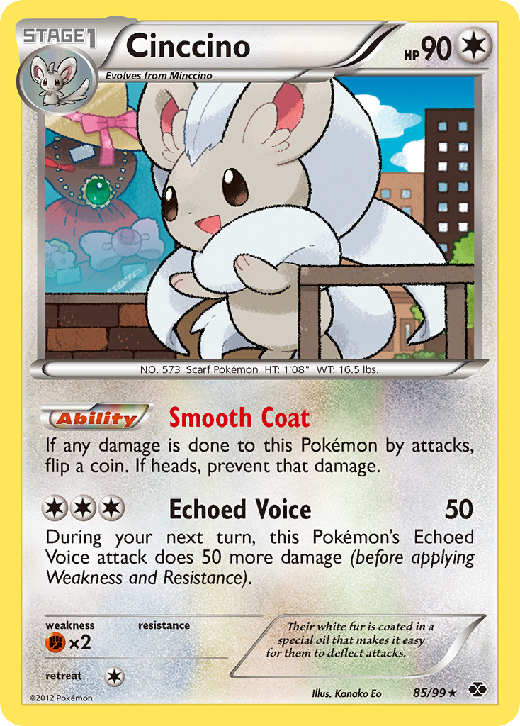 Cinccino – Next Destinies 85/99 Pokémon card