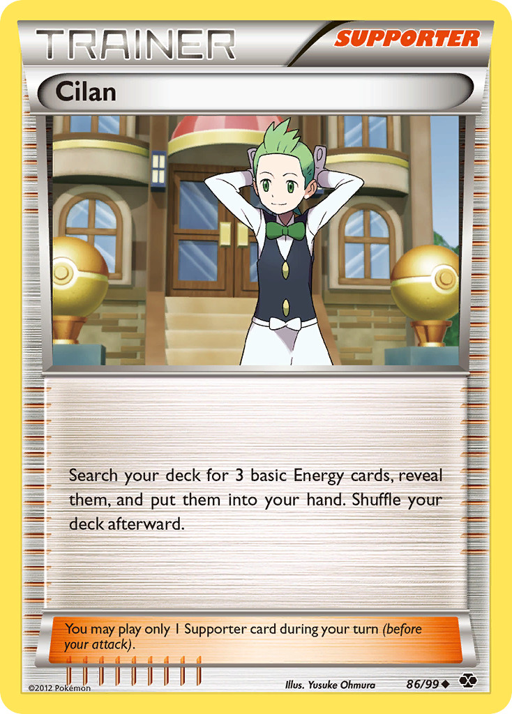 Cilan – Next Destinies 86/99 Pokémon card