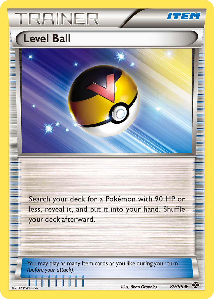 Level Ball – Next Destinies 89/99 Pokémon card