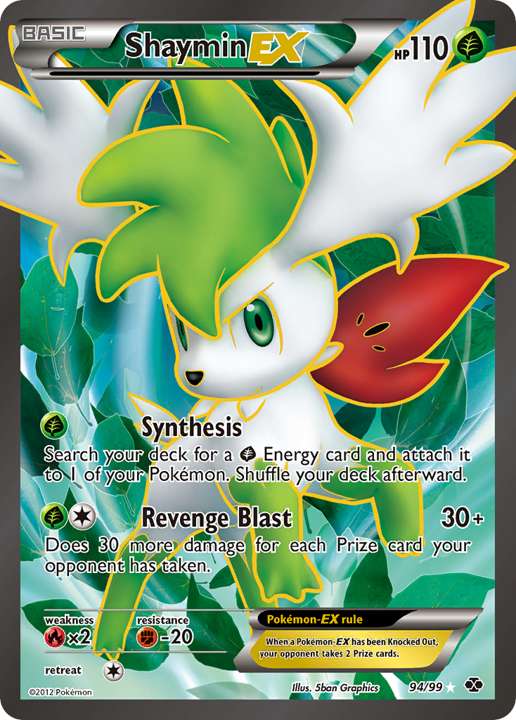 Shaymin-EX – Next Destinies 94/99 Pokémon card