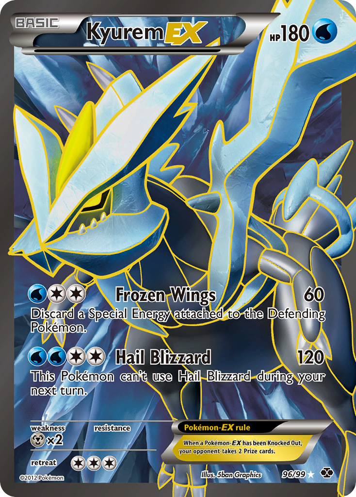 Kyurem-EX – Next Destinies 96/99 Pokémon card