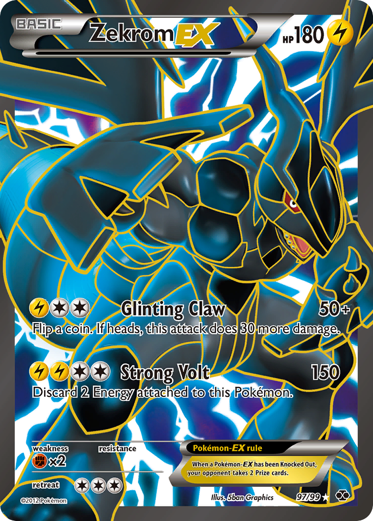 Zekrom-EX – Next Destinies 97/99 Pokémon card