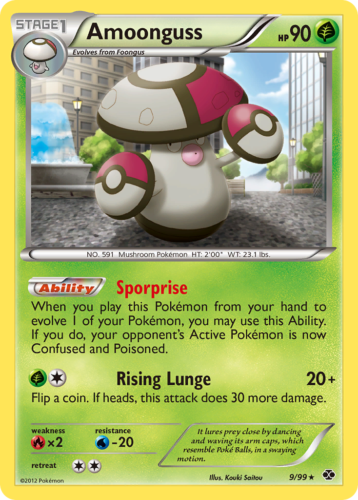 Amoonguss – Next Destinies 9/99 Pokémon card