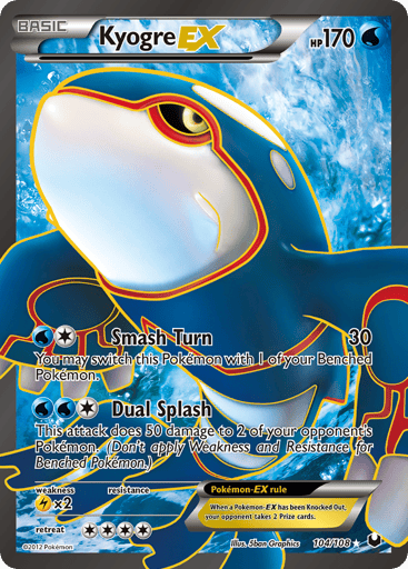 Kyogre-EX - Dark Explorers 104
