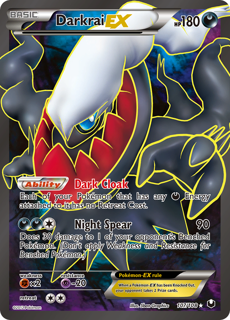 Darkrai-EX – Dark Explorers 107/108 Pokémon card