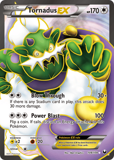 Tornadus-EX - Dark Explorers 108