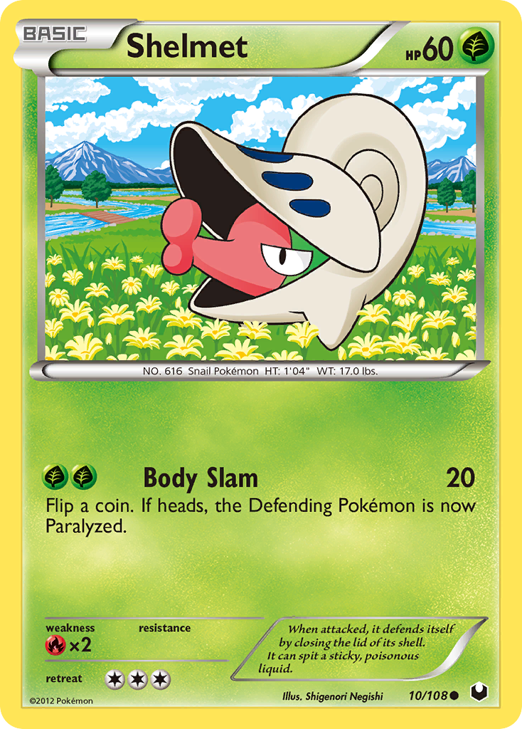 Shelmet – Dark Explorers 10/108 Pokémon card