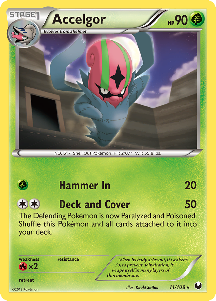 Accelgor – Dark Explorers 11/108 Pokémon card