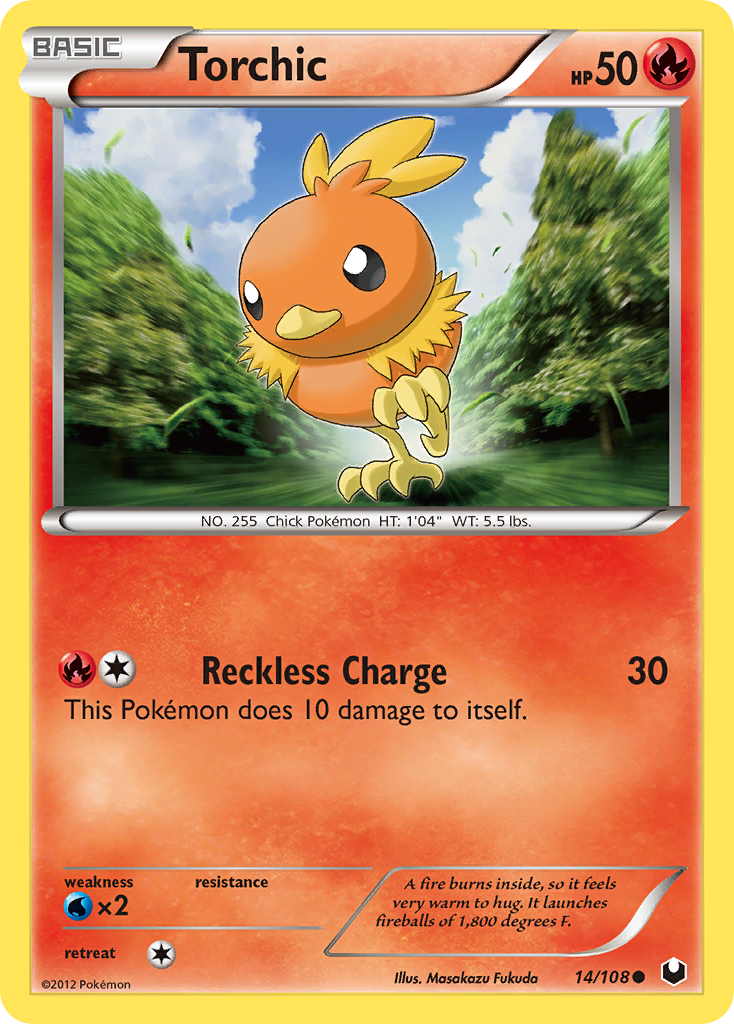 Torchic – Dark Explorers 14/108 Pokémon card