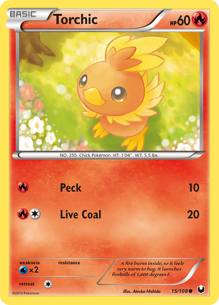 Torchic – Dark Explorers 15/108 Pokémon card