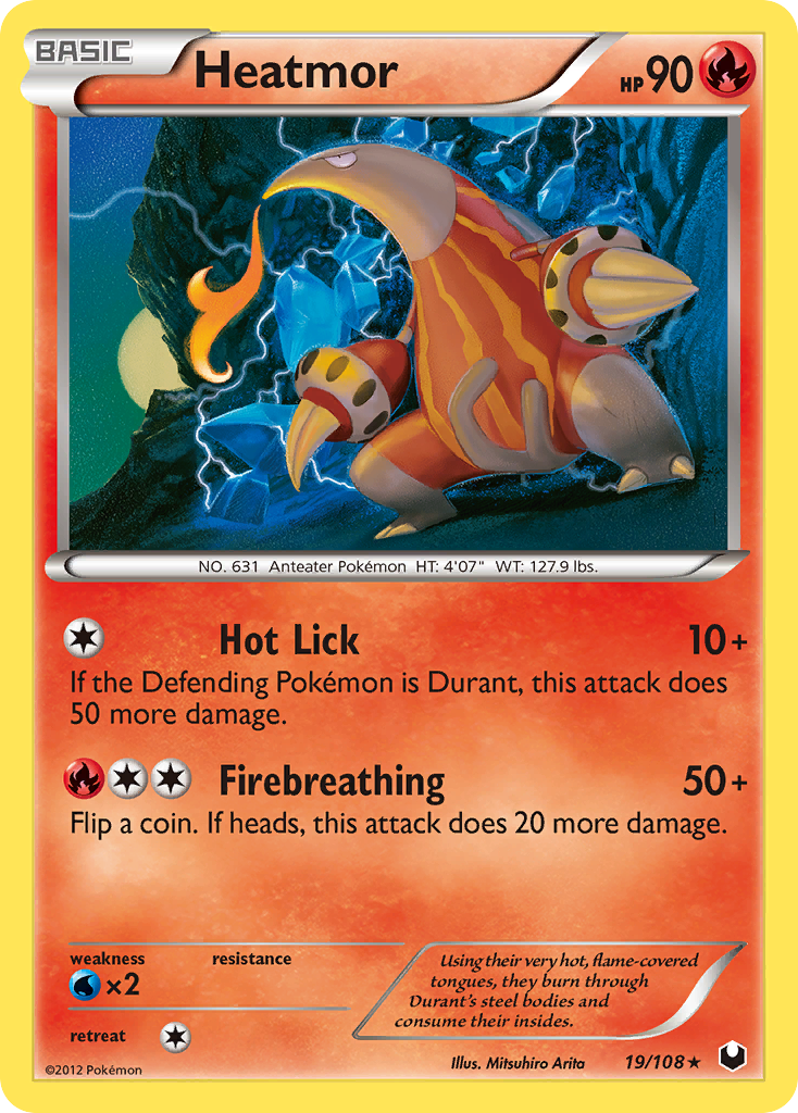 Heatmor – Dark Explorers 19/108 Pokémon card