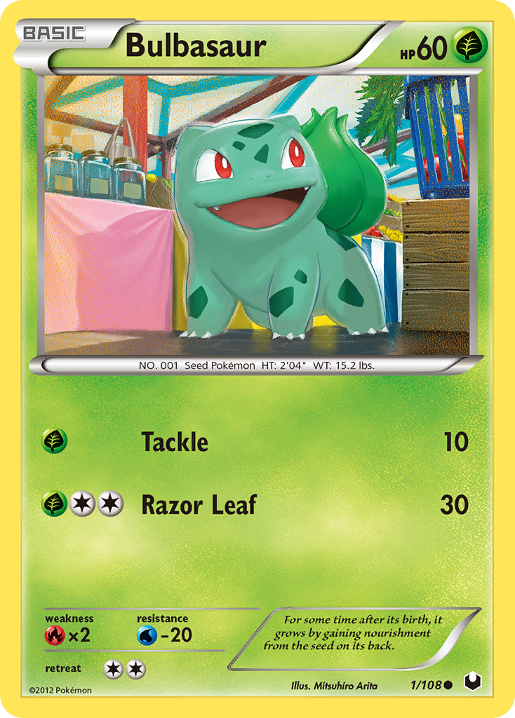 Bulbasaur – Dark Explorers 1/108 Pokémon card