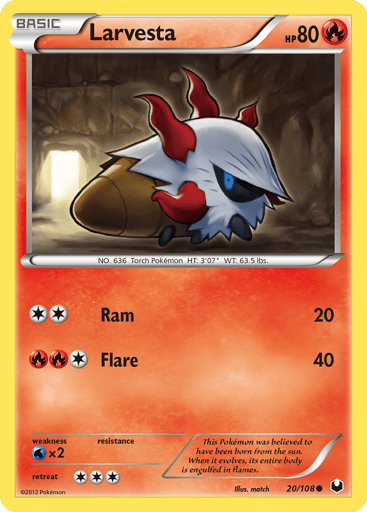 Larvesta - Dark Explorers 20