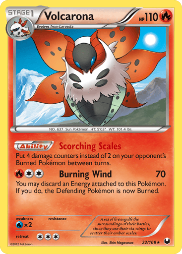 Volcarona - Dark Explorers 22