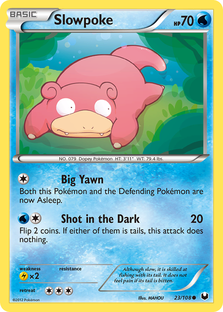 Slowpoke – Dark Explorers 23/108 Pokémon card