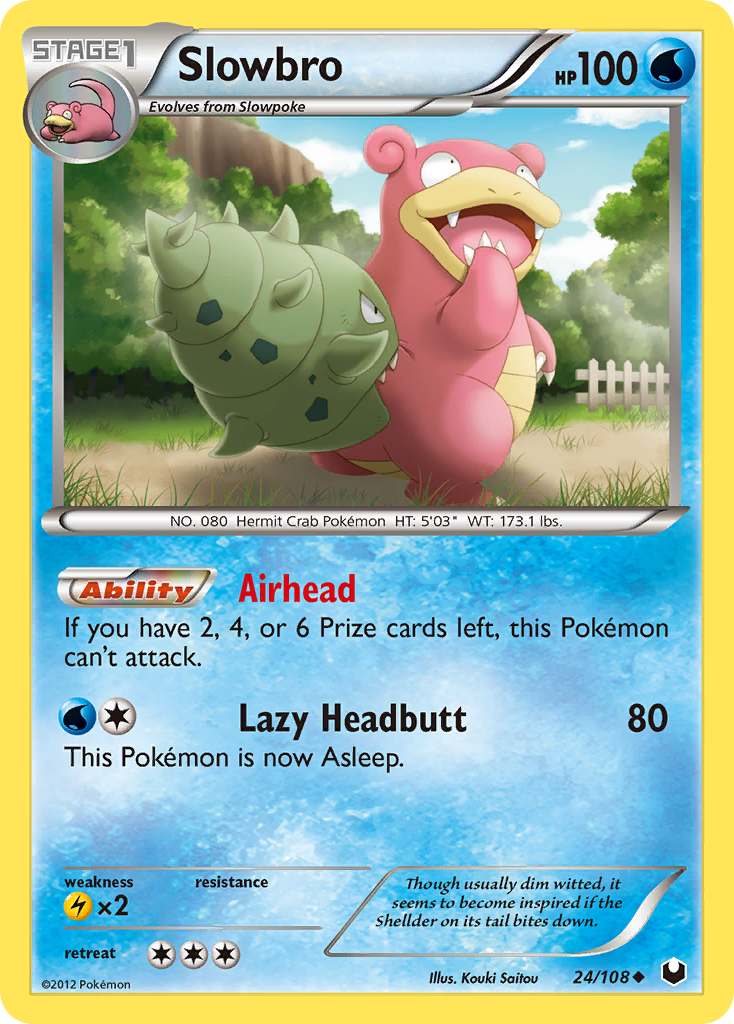 Slowbro – Dark Explorers 24/108 Pokémon card