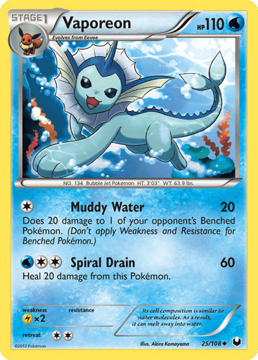 Vaporeon - Dark Explorers 25